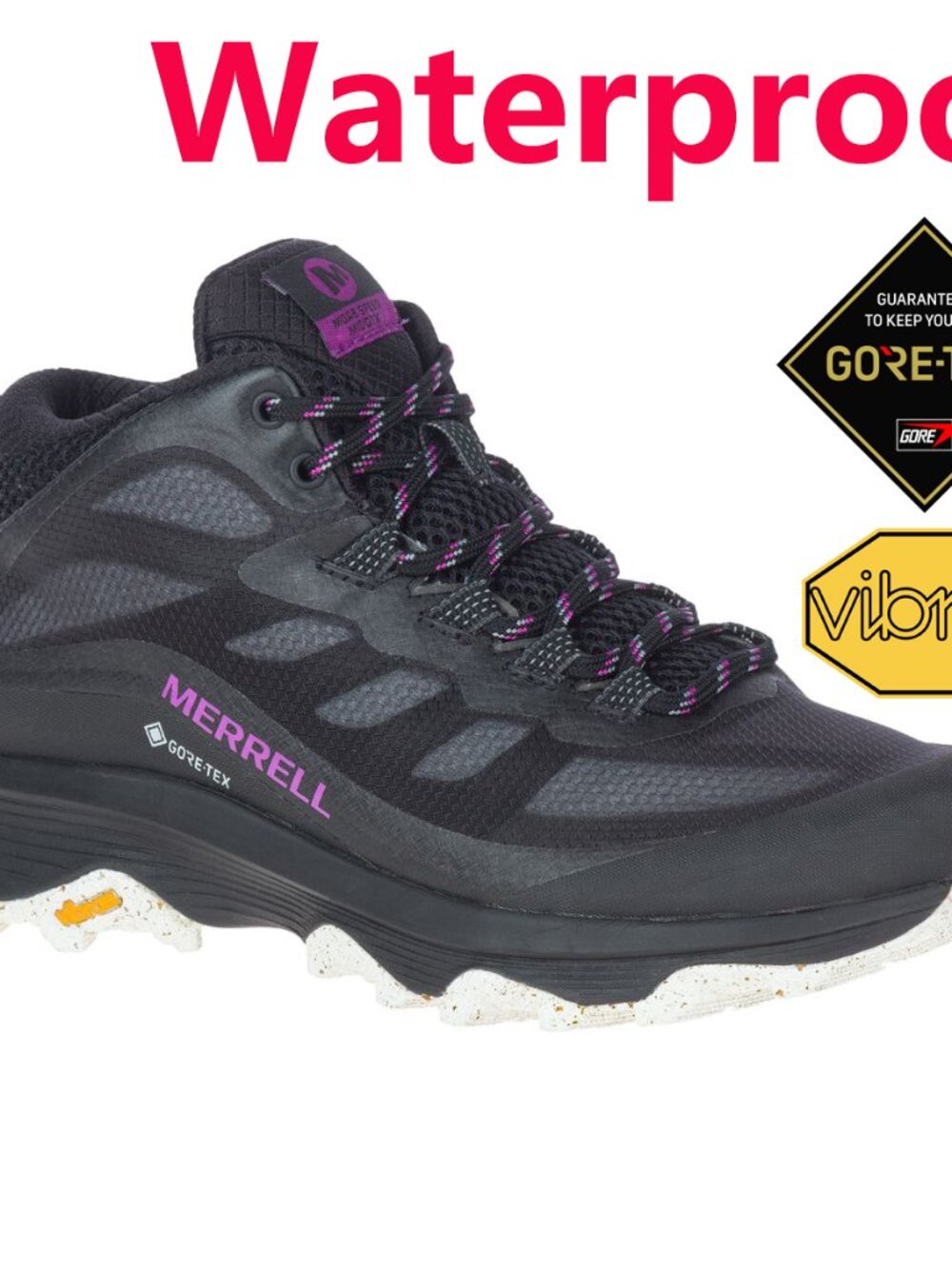 Brand New Merrell Women's Moab Speed Mid Hiking Shoes - Gore-tex, Waterproof